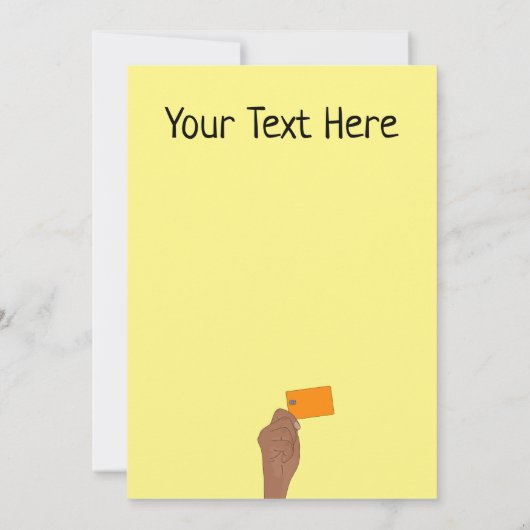 Creditcard of bankpas Funny Happy Birthday Kaart (Achterkant)