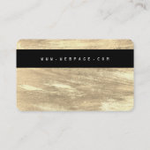 Creditcard of bankpas ziet er uit van hout visitekaartje (Achterkant)