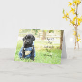 Creditcard ophalen - Puppies zijn de beste oplossi Kaart (Gele Bloem)