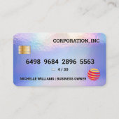 Creditcard | Pastel Folie Textuur Visitekaartje (Voorkant)