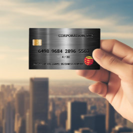 Creditcard | Silver Metallic Visitekaartje