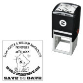 creditcard Sla de datum op Zelfinktende Stempel (In situ)