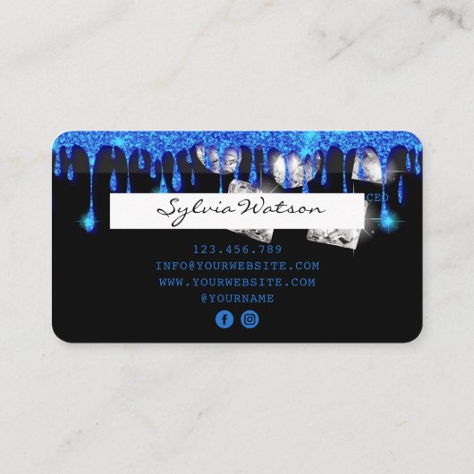 Creditcard Stipping Gold Diamonds Visitekaartje (Achterkant)