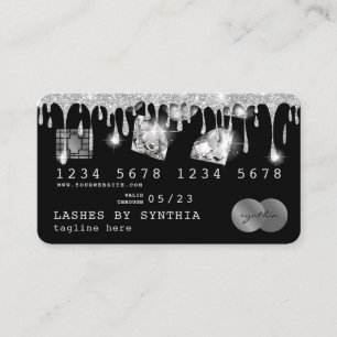 Creditcard Stipping Gold Diamonds Visitekaartje