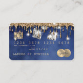 Creditcard Stipping Gold Diamonds Visitekaartje (Voorkant)