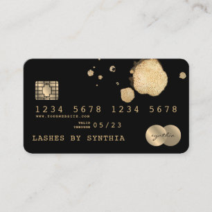 Creditcard styling Black Gold Visitekaartje