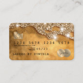 Creditcard styling Driving Gold Visitekaartje (Voorkant)