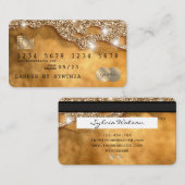 Creditcard styling Driving Gold Visitekaartje (Voorkant / Achterkant)