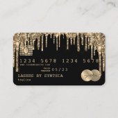 Creditcard styling Driving Gold Visitekaartje (Voorkant)