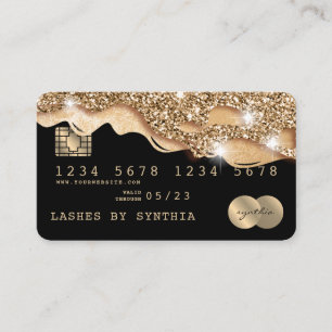 Creditcard styling Driving Gold Visitekaartje