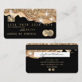 Creditcard styling Driving Gold Visitekaartje (Voorkant / Achterkant)