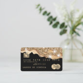 Creditcard styling Driving Gold Visitekaartje (Staand voorkant)
