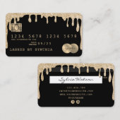 Creditcard styling Driving Gold Visitekaartje (Voorkant / Achterkant)