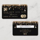 Creditcard styling Driving Gold Visitekaartje (Voorkant / Achterkant)