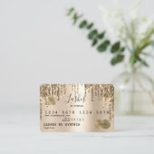 Creditcard styling Driving Gold Visitekaartje (Staand voorkant)