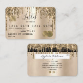 Creditcard styling Driving Gold Visitekaartje (Voorkant / Achterkant)