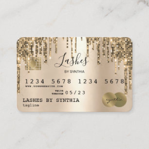Creditcard styling Driving Gold Visitekaartje