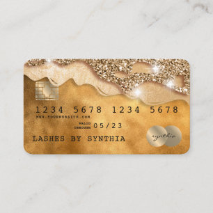 Creditcard styling Driving Gold Visitekaartje