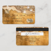 Creditcard styling Driving Gold Visitekaartje (Voorkant / Achterkant)