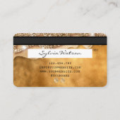 Creditcard styling Driving Gold Visitekaartje (Achterkant)