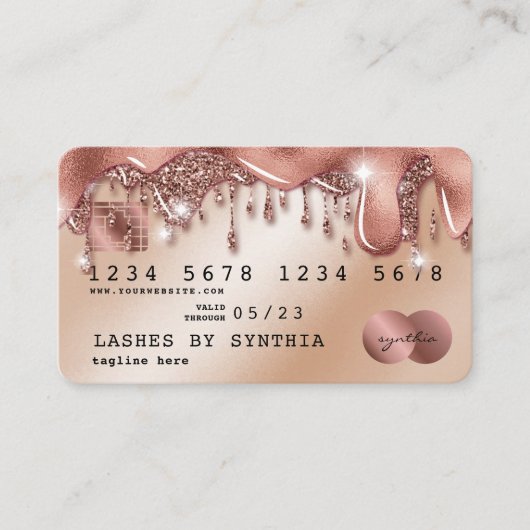 Creditcard styling Driving Gold Visitekaartje (Voorkant)