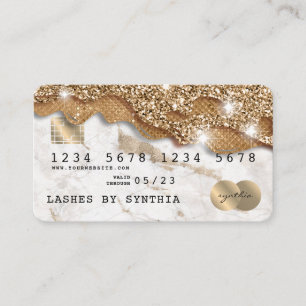 Creditcard styling Driving Gold Visitekaartje