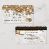 Creditcard styling Driving Gold Visitekaartje (Voorkant / Achterkant)