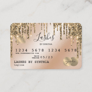 Creditcard styling Driving Gold Visitekaartje