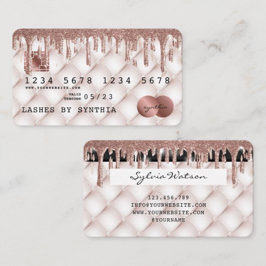 Creditcard styling Driving Gold Visitekaartje (Voorkant / Achterkant)