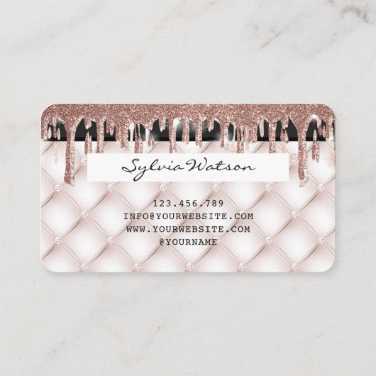 Creditcard styling Driving Gold Visitekaartje (Achterkant)