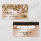 Creditcard styling Driving Gold Visitekaartje (Voorkant / Achterkant)