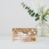 Creditcard styling Driving Gold Visitekaartje (Staand voorkant)