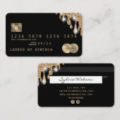 Creditcard styling Driving Gold Visitekaartje (Voorkant / Achterkant)