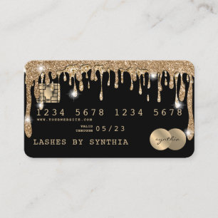Creditcard styling Driving Gold Visitekaartje