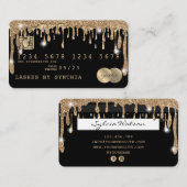 Creditcard styling Driving Gold Visitekaartje (Voorkant / Achterkant)