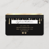 Creditcard styling Driving Gold Visitekaartje (Achterkant)