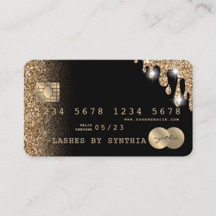 Creditcard styling Driving Gold Visitekaartje