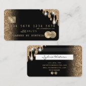 Creditcard styling Driving Gold Visitekaartje (Voorkant / Achterkant)