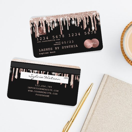 Creditcard styling Driving Gold Visitekaartje