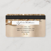 Creditcard styling Driving Gold Visitekaartje (Achterkant)