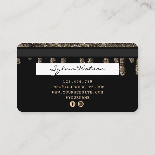 Creditcard styling Driving Gold Visitekaartje (Achterkant)