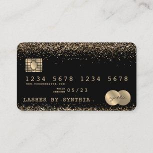 Creditcard styling Driving Gold Visitekaartje