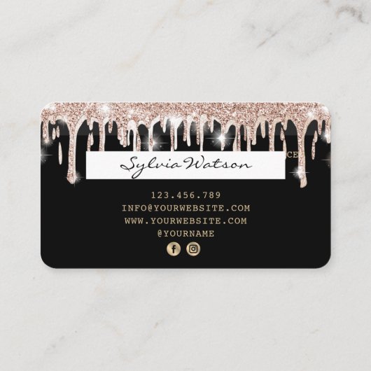 Creditcard styling Driving Gold Visitekaartje (Achterkant)