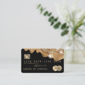 Creditcard styling Driving Gold Visitekaartje (Staand voorkant)