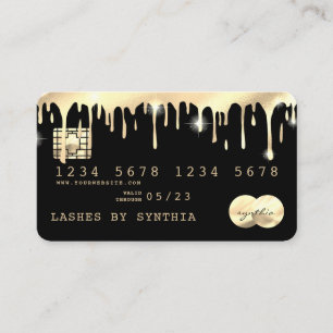 Creditcard styling Driving Gold Visitekaartje