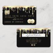 Creditcard styling Driving Gold Visitekaartje (Voorkant / Achterkant)
