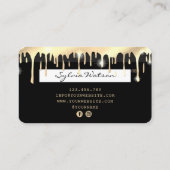 Creditcard styling Driving Gold Visitekaartje (Achterkant)