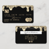 Creditcard styling Driving Gold Visitekaartje (Voorkant / Achterkant)