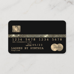 Creditcard styling Gold en zwart Visitekaartje