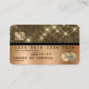 Creditcard styling Gold en zwart Visitekaartje